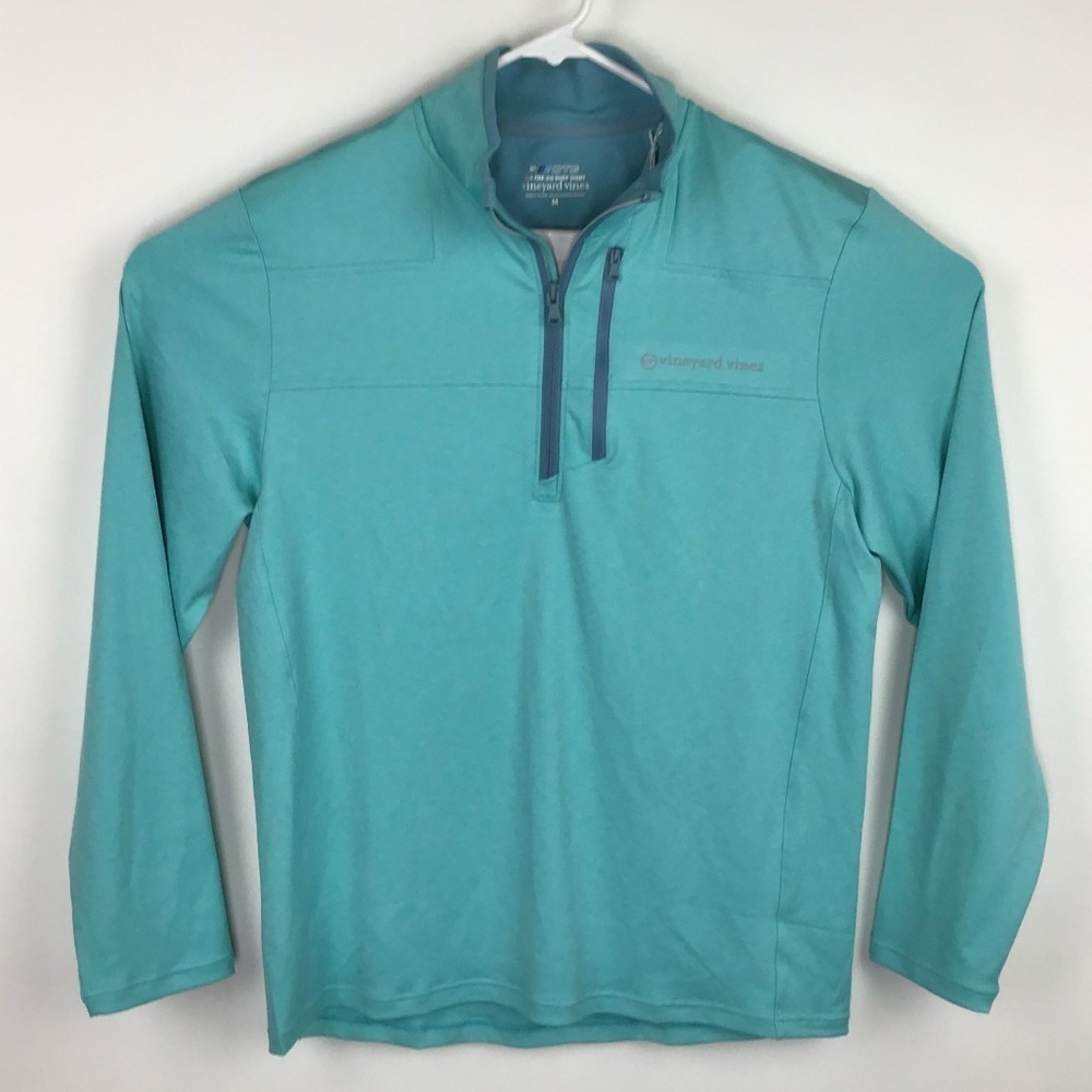 NWT Vineyard Vines On The Go Shep Shirt mens long sleeve quarter zip pullover